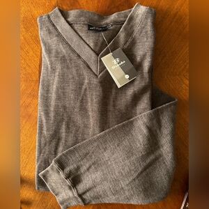 DEADSTOCK NEW Brooks Proshop Brown-Grey Vintage Sweater, Men’s L